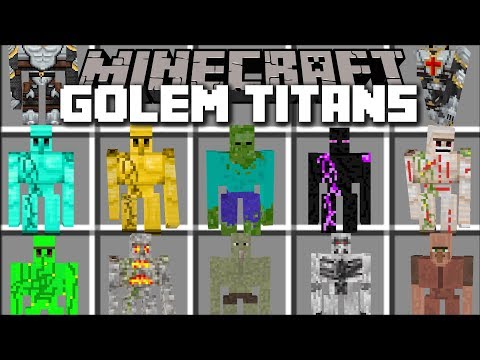 MC Naveed - Minecraft - Minecraft TITAN GOLEM MOD / FIGHT TITANS AND HUGE GOLEMS!! Minecraft