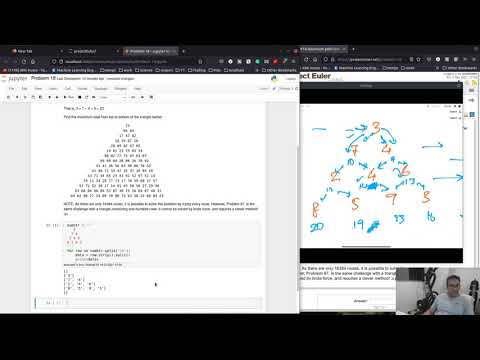 Solving Project Euler Problems In Python Part 7 Problem 18 Problem 67