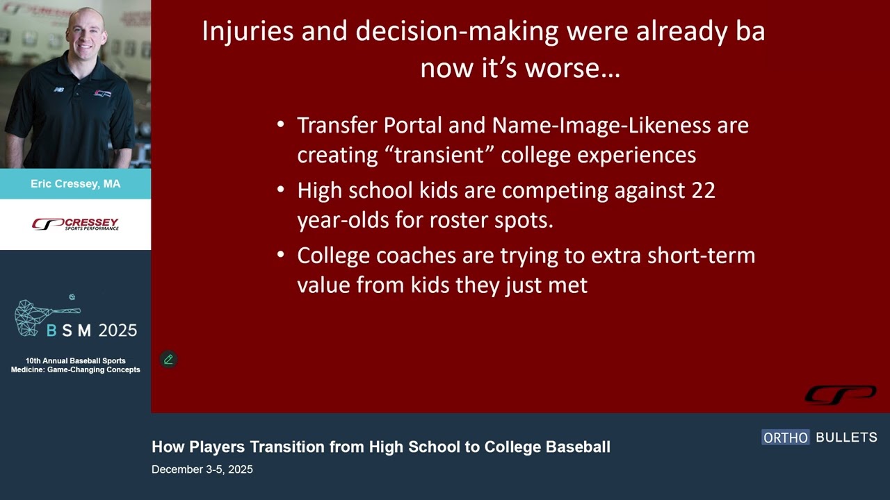 How Players Transition from High School to College Baseball_Eric Cressey MA