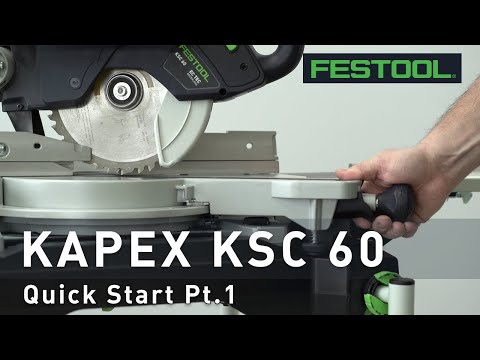 Set Up: KSC 60 Cordless Sliding Compound Miter Saw