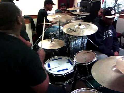 Raleigh Shed feat Emanuel Spain, Abel Terry, Shedrick Williams, and Chesley Allen
