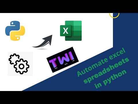 How to automate excel spreadsheets in python.