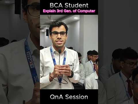BCA Student Explaining 3rd Generation of Computer