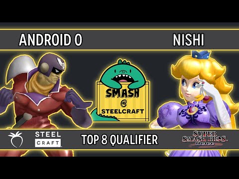 SteelCraft GG - Android 0 (Captain Falcon) VS Nishi (Peach) - SSBM - Top 8 Qualifier