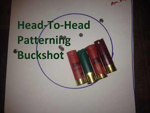 Head-To-Head Patterning 12Ga. 00 Buckshot