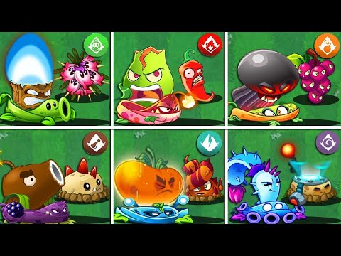 6 Team Plants & Bomb & Vine Battkez - Who WIll Win? - PvZ 2 Team Plant vs Team Plant
