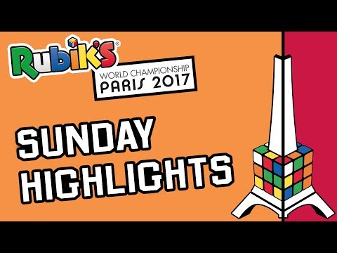 Rubik's World Championship 2017 Paris | Sunday Highlights