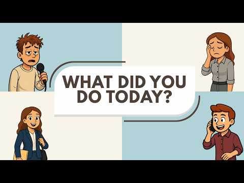 What Did You Do Today? | EASY English Listening Practice | Daily English Podcast for Learners!