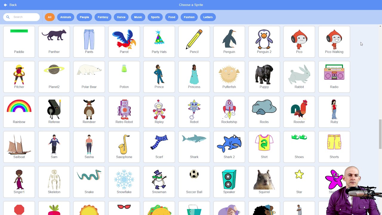 Interactive Collage - Add Sprites