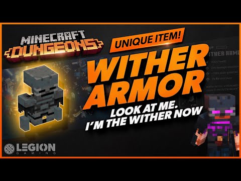 Minecraft Dungeons - WITHER ARMOR | Unique Item Guide