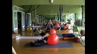 preview picture of video 'Emily Sabo's 6-28-2014 Yoga Class, Indialantic, FL (Stability Ball / Thera-band full body workout)'