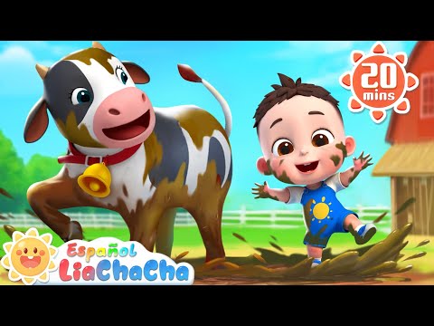 Jugando en el Barro con la Vaca Lola🐮 | LiaChaCha en Español - Canciones Infantiles