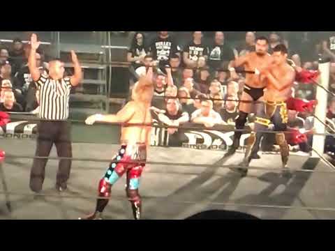 Bullet Club (Cody Rhodes & Marty Scurll) vs CHAOS (Toru Yano & YOSHI-HASHI) ROH Global Wars 2017