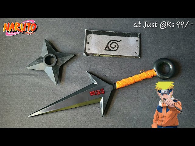 Vídeo relacionado con BMARLF Kunai Ninja - Juego de accesorios para cosplay, Negro, Medium