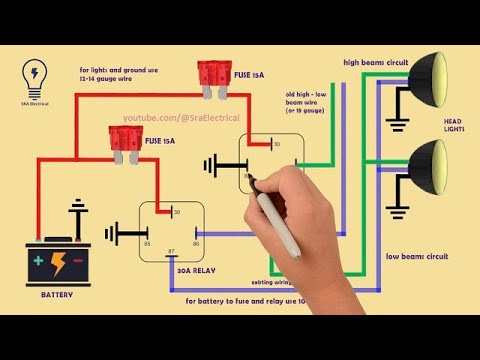 headlight relays wiring diagram | How to wire headlight relays