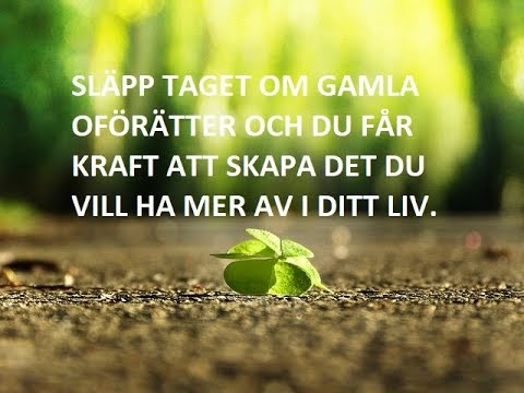 SLÄPP TAGET OM GAMLA OFÖRÄTTER