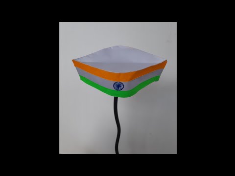 EASY CAP (topi) 🧢 craft for independence day  #shorts #crafts #diy #trend #easy #independenceday