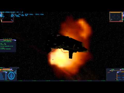 Klingon Academy skirmish - Defiant vs Kazon mother ship 2