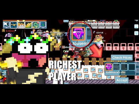 Growtopia | Richest Player ?! (6.4k bgls) A new 100 bgl lock soon?