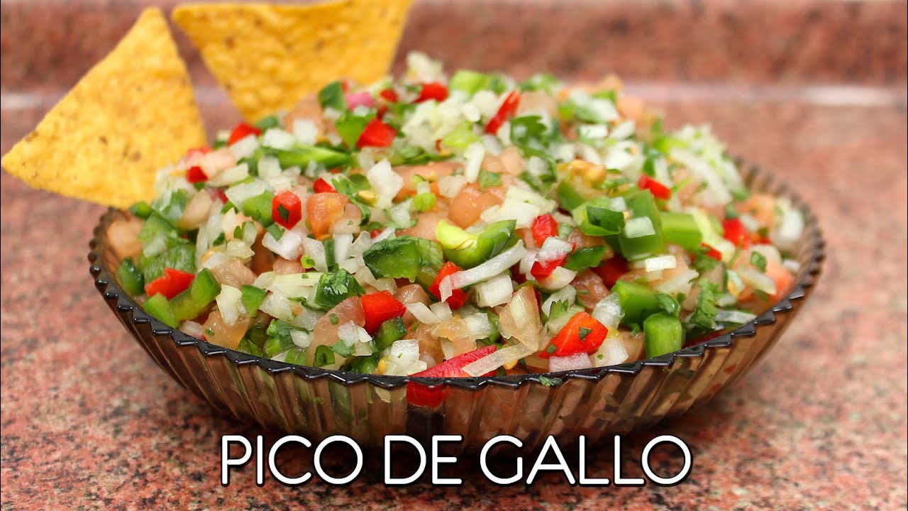 PICO DE GALLO, la deliciosa salsa mexicana parecida al PEBRE CHILENO - Come como príncipe