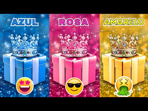 CHOOSE YOUR GIFT | Color Challenge | Is your gift in the blue, pink, or yellow box?