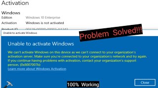 Windows 10/11 | We cant Activate Windows on this device as we cant con