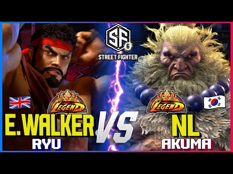 SF6 ▰ EndingWalker (Ryu) Vs NL (Akuma) ▰ Street Fighter 6 High Level Gameplay