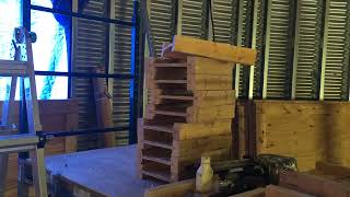 Adding Stairs and floor joists in Grain Bin House - E18