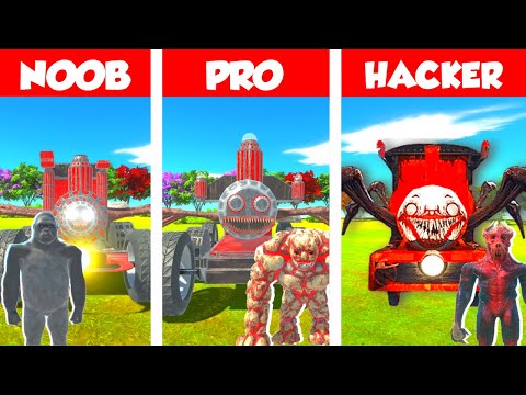 NOOB VS PRO VS HACKER: CHARLES CREATING CHALLENGE IN ARBS - ANIMAL REVOLT BATTLE SIMULATOR