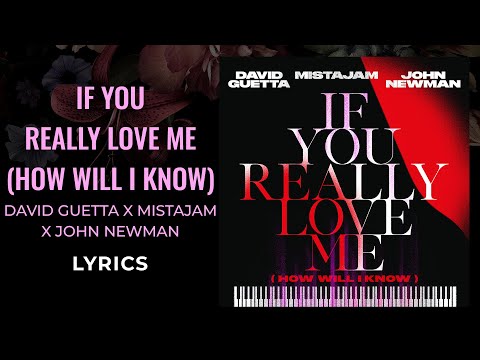 David Guetta, MistaJam, John Newman - If You Really Love Me (How Will I Know) (LYRICS)