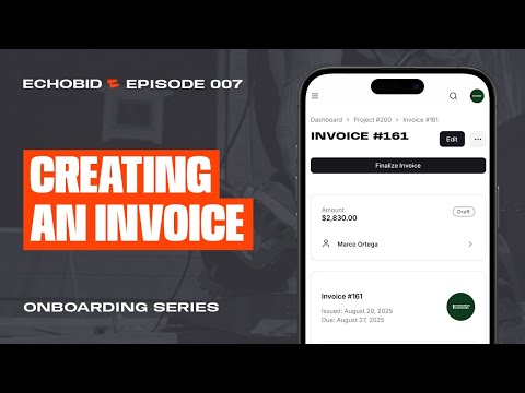 Onboarding #7 | Creating an Invoice