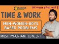 TIME AND WORK MEN WOMEN BOYS PROBLEMS Concept And Tricks BANKING SSC RAILWAY Kaushik Mohanty