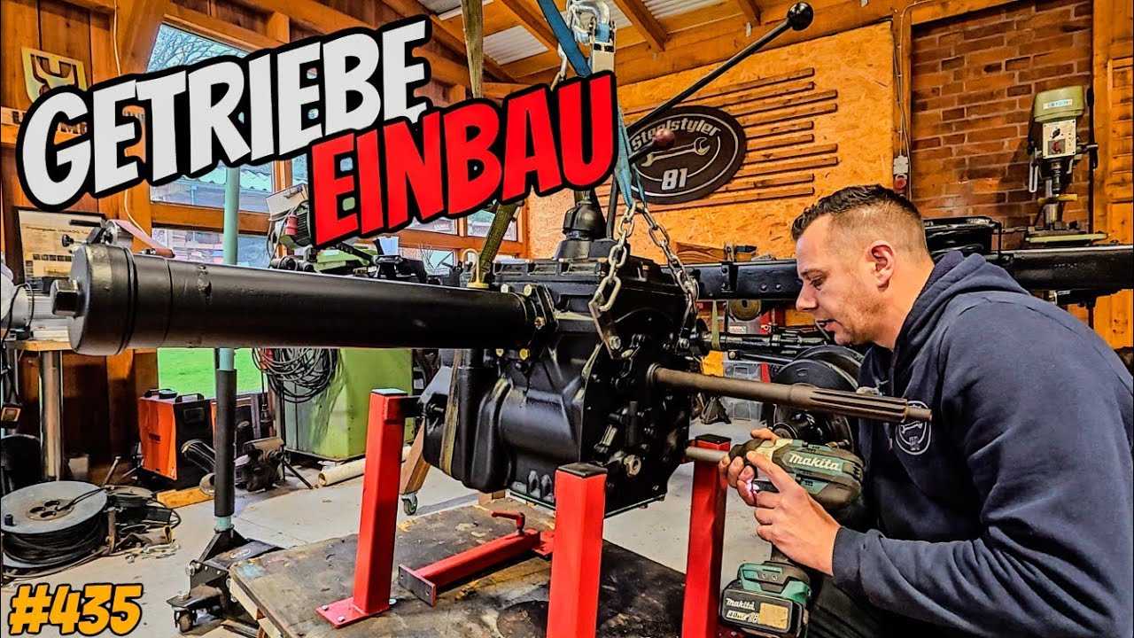 Das RÜHRWERK kommt rein | Getriebe Einbau in den UNIMOG 2010 | #vlog 435 #steelstyler