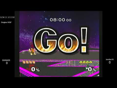 GCM 21 SSBM - GWM420 (Falco, Fox) vs. bonfire10 (Sheik) - Melee WQF