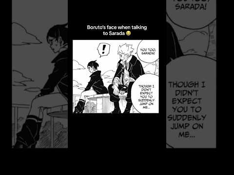 Boruto talking to Sumire vs with Sarada 😭☝🏻❤️ #anime #boruto #sarada #borutotwobluevortex #naruto