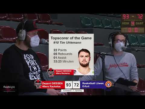 Depant GIESSEN 46ers Rackelos vs Basketball Löwen Erfurt