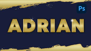 Photoshop Gold Text Effect Tutorial
