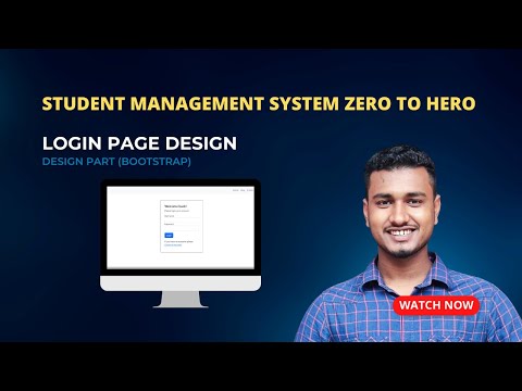 Creating a Login Form and Active Navigation Items | Student Management System using bootstrap 5
