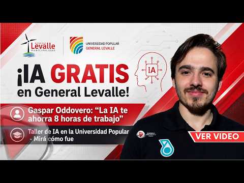 🤳Taller de Inteligencia Artificial para Principiantes en Gral. Levalle |Entrevista a Gaspar Oddovero