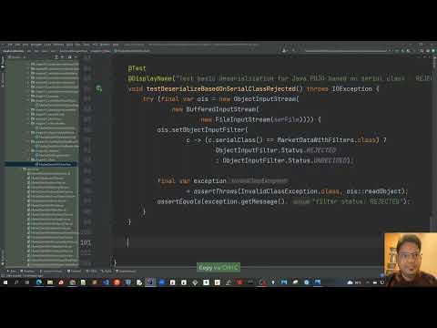 57 Java Serialization Using Objectinputfilter As Rejected Code Demo 3