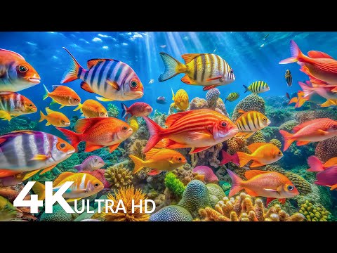 The Best 4K Aquarium - Explore the Underwater World and Beautiful Coral Reef Fish for Deep Sleep #64