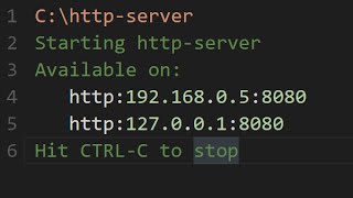 How to Set Up a Local HTTP Server (Node.js)