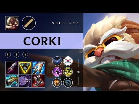 Corki Mid vs Zed - KR Diamond Patch 25.24