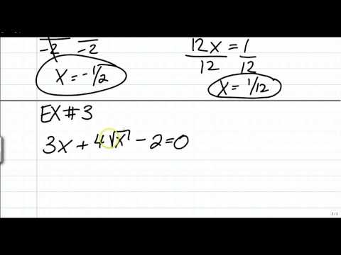 7-4 Equations in Quadratic Form
