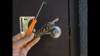[010] - Bypass Door Latch with Victorinox Swiss Army Knife and Traveler