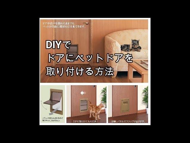 ドアにペットドアを取り付ける方法 知らなきゃ損する Diyで扉ドア建具を交換する方法lドアキットの工場 ドアにペットドアを取り付ける方法 知らなきゃ損する Diyで扉ドア建具を交換する方法lドアキットの工場