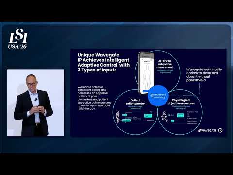 Jeff Cambra, Wavegate - Closed-loop spinal cord stimulation for chronic pain | LSI USA '26