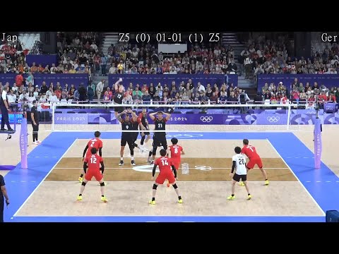 Volleyball Japan vs Germany - Amazing FULL Match Paris Olympics