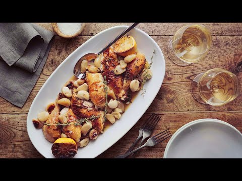 Roasted Chicken Recipe with 40 Cloves of Garlic