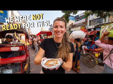 Our FIRST Day in India 🇮🇳 | Mind-Blowing Street Food Tour in Old Delhi!